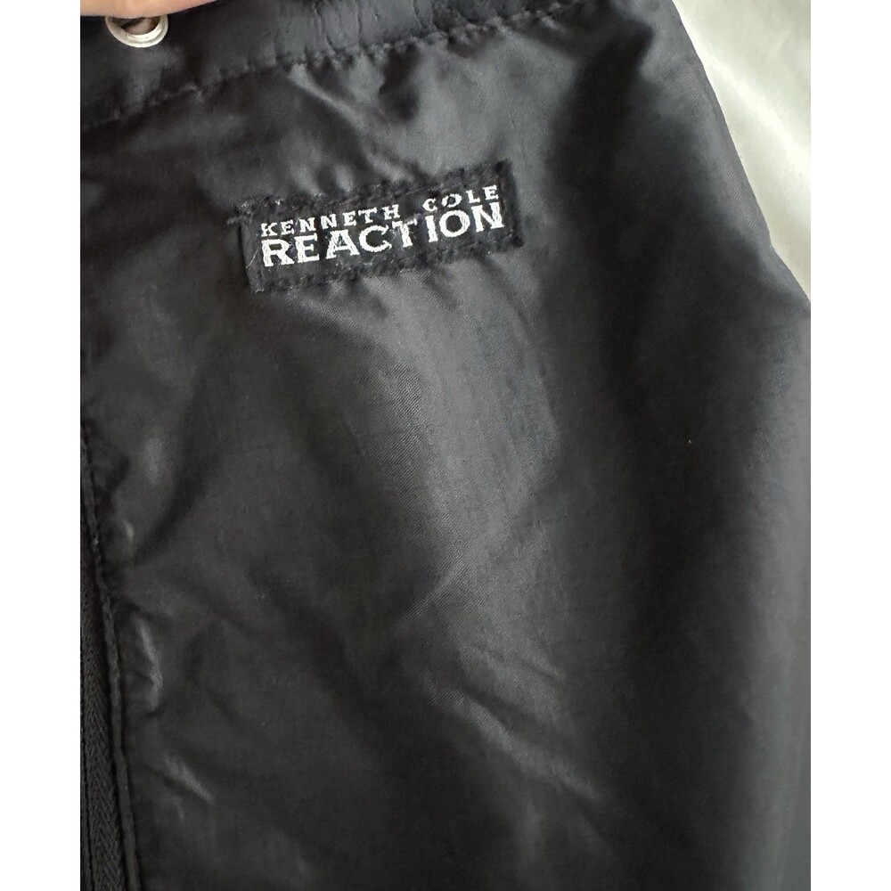 Kenneth Cole Reaction Black Nylon Backpack Buckle Strap Adjustable Large 18”x 12 - Picture 13 of 16